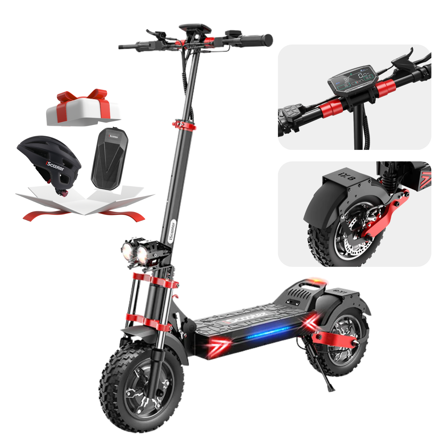 iScooter iX8 Off-Road Dual Motor Electric Scooter