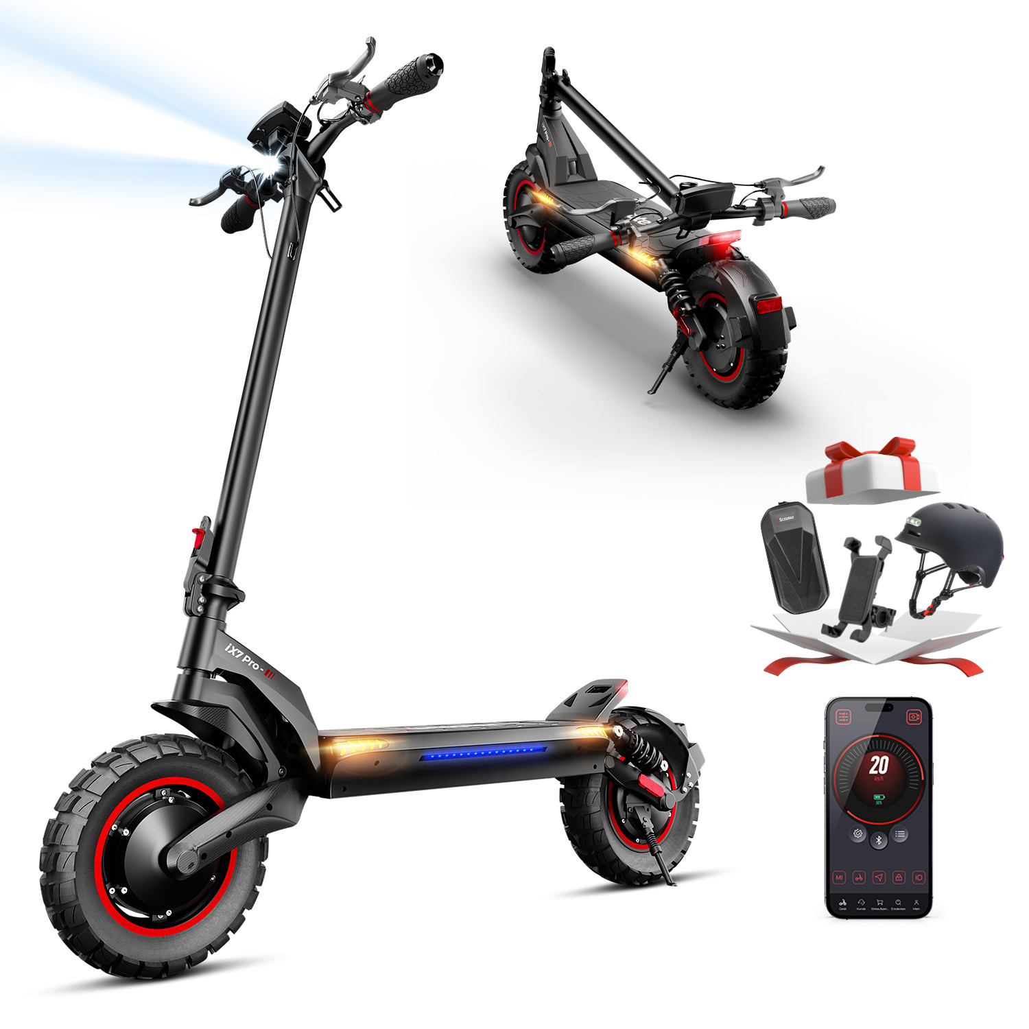iScooter iX7Pro 2000W Off-road Electric Scooter