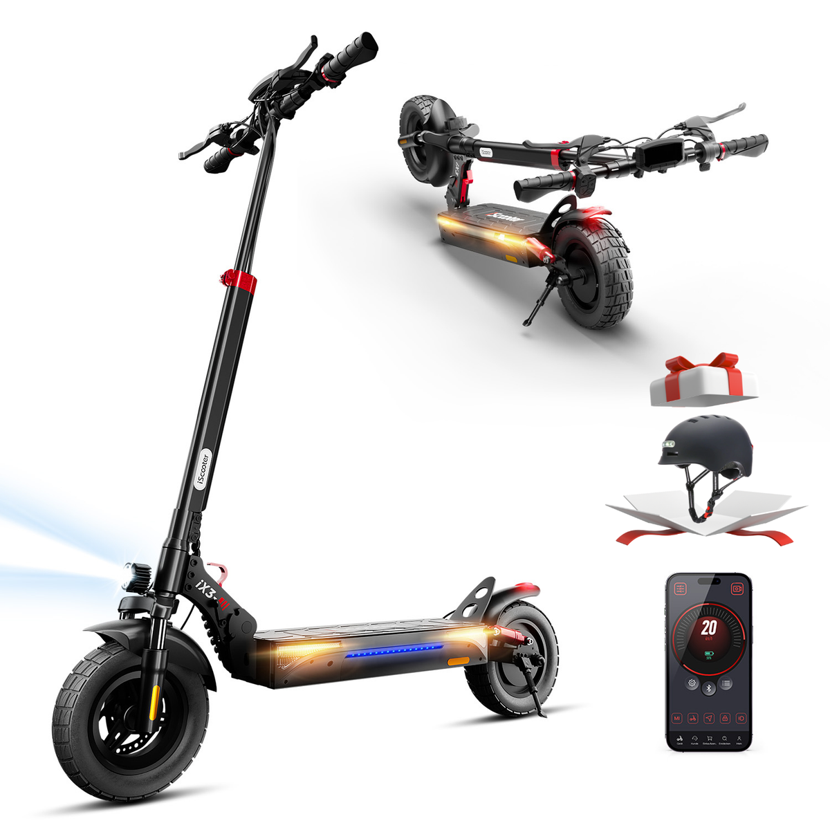 Trottinette électrique tout-terrain iScooter iX3 800 W