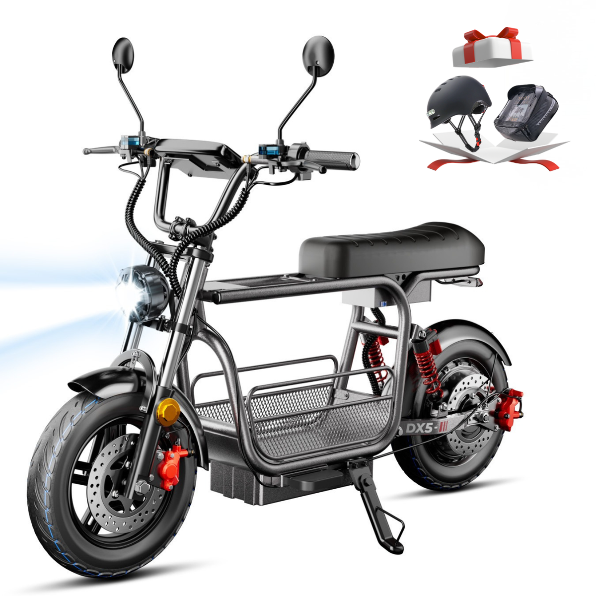 iScooter DX5 Cargo Electric Scooter with Seat