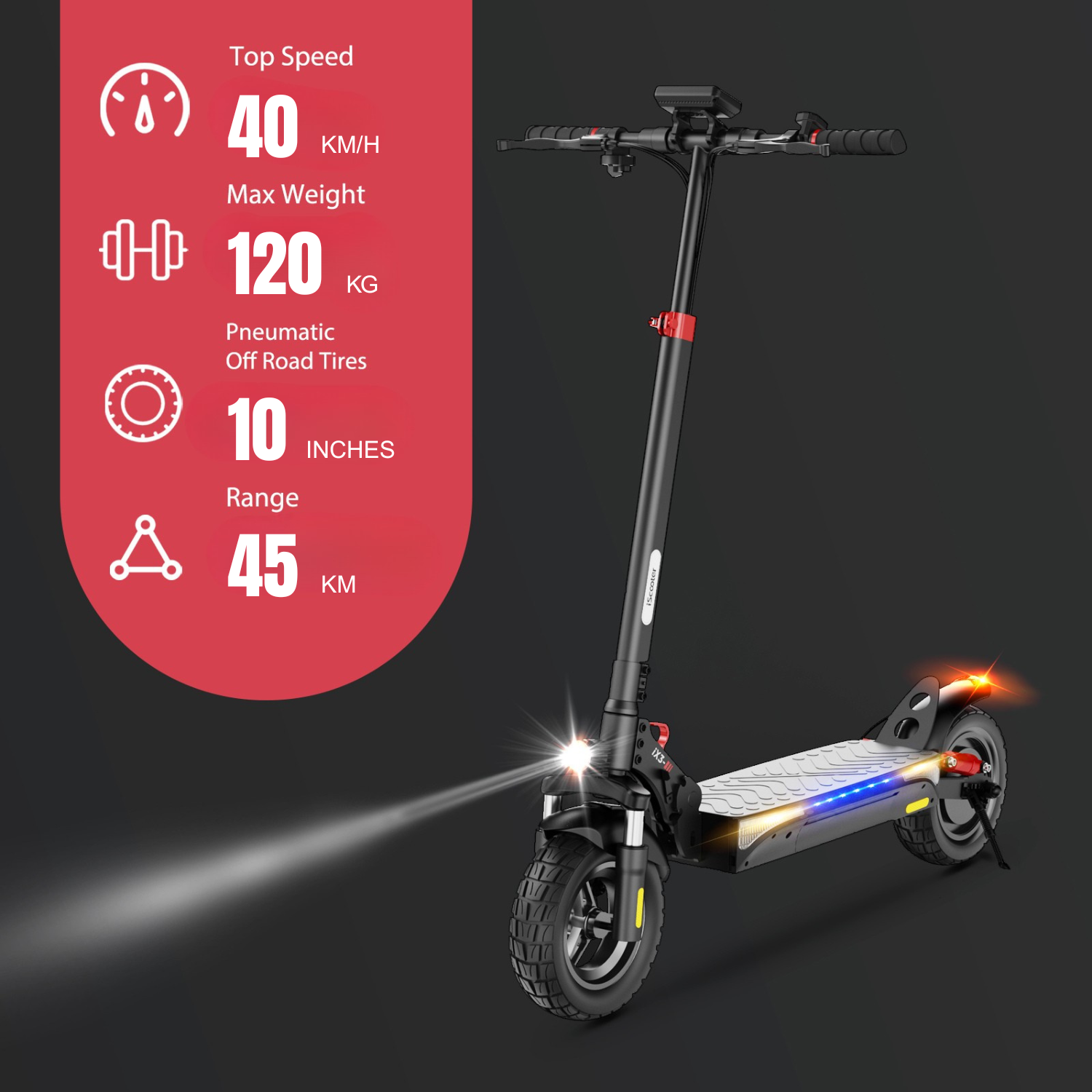 iScooter iX3 Off Road Electric Scooter