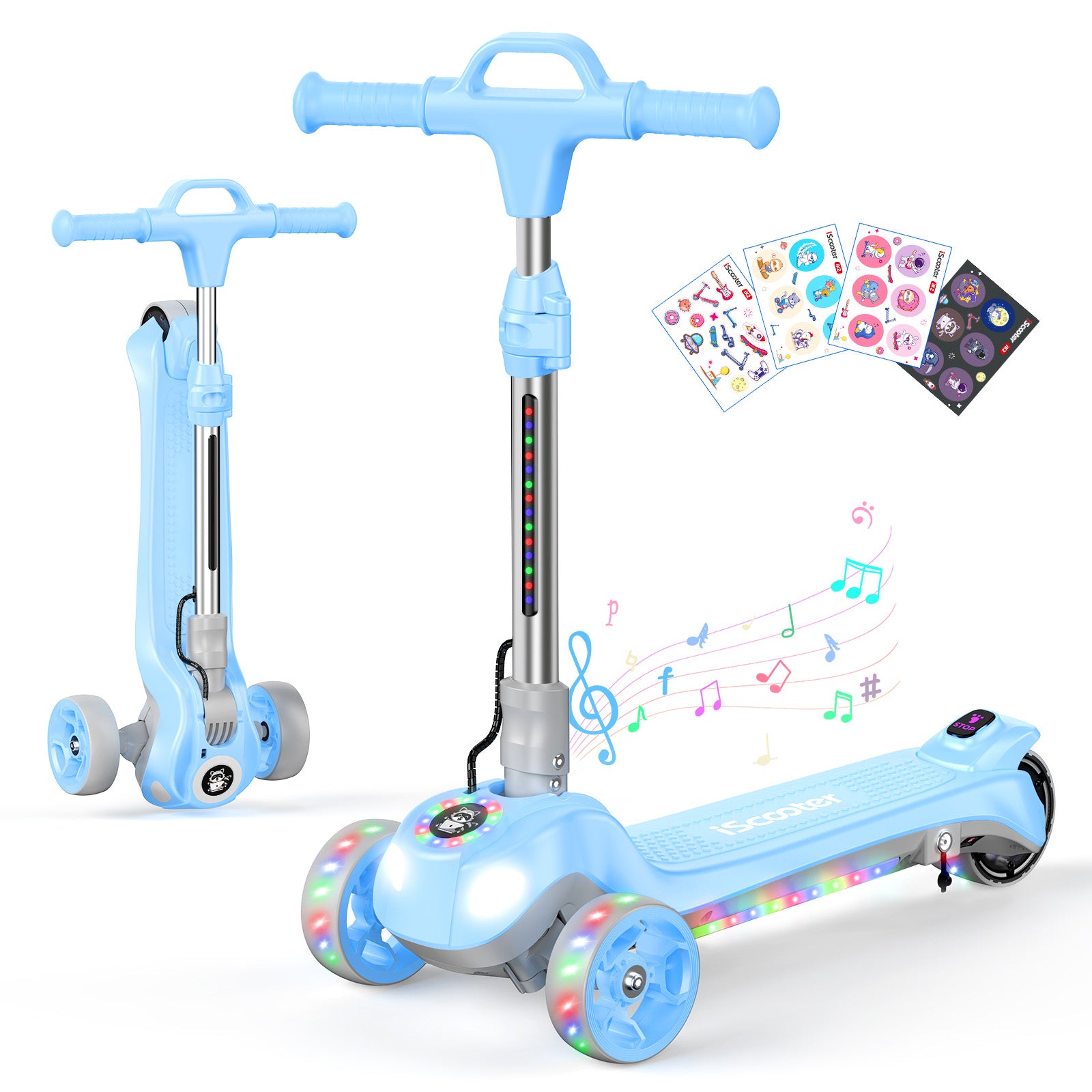 Trottinettes pliables à hauteur réglable iScooter iK2 Pro 3 pour enfants