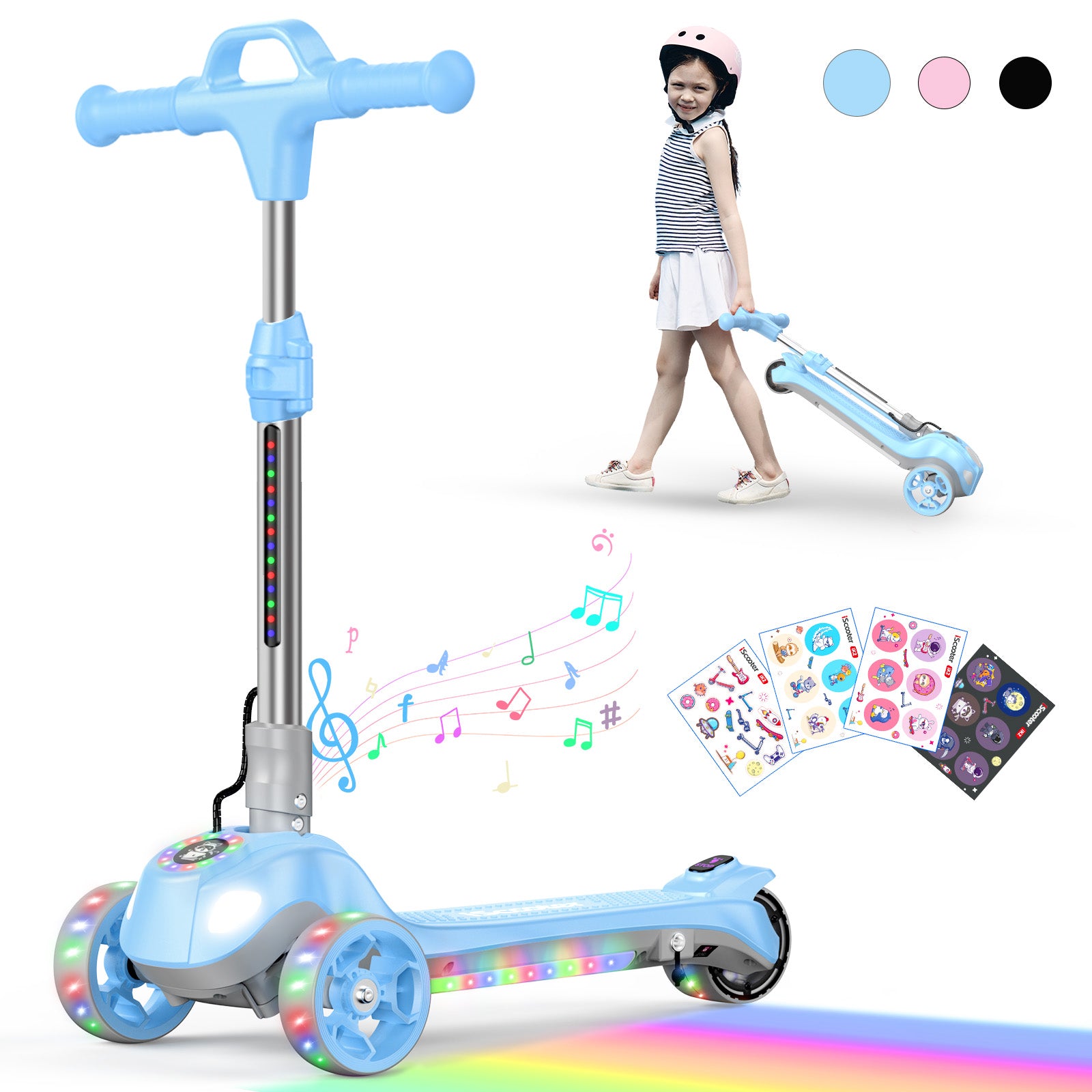 Trottinettes pliables à hauteur réglable iScooter iK2 Pro 3 pour enfants