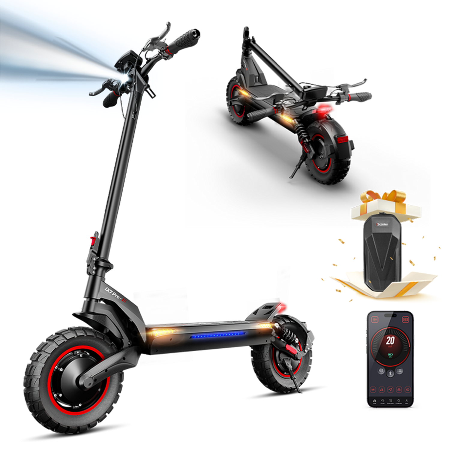 iScooter iX7Pro Dual Motor Off-road Electric Scooter