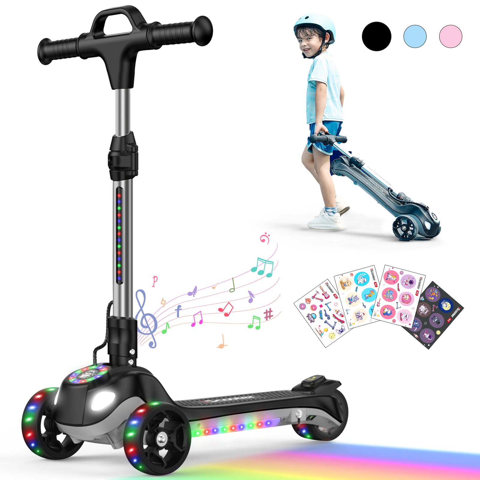 Trottinettes pliables à hauteur réglable iScooter iK2 Pro 3 pour enfants