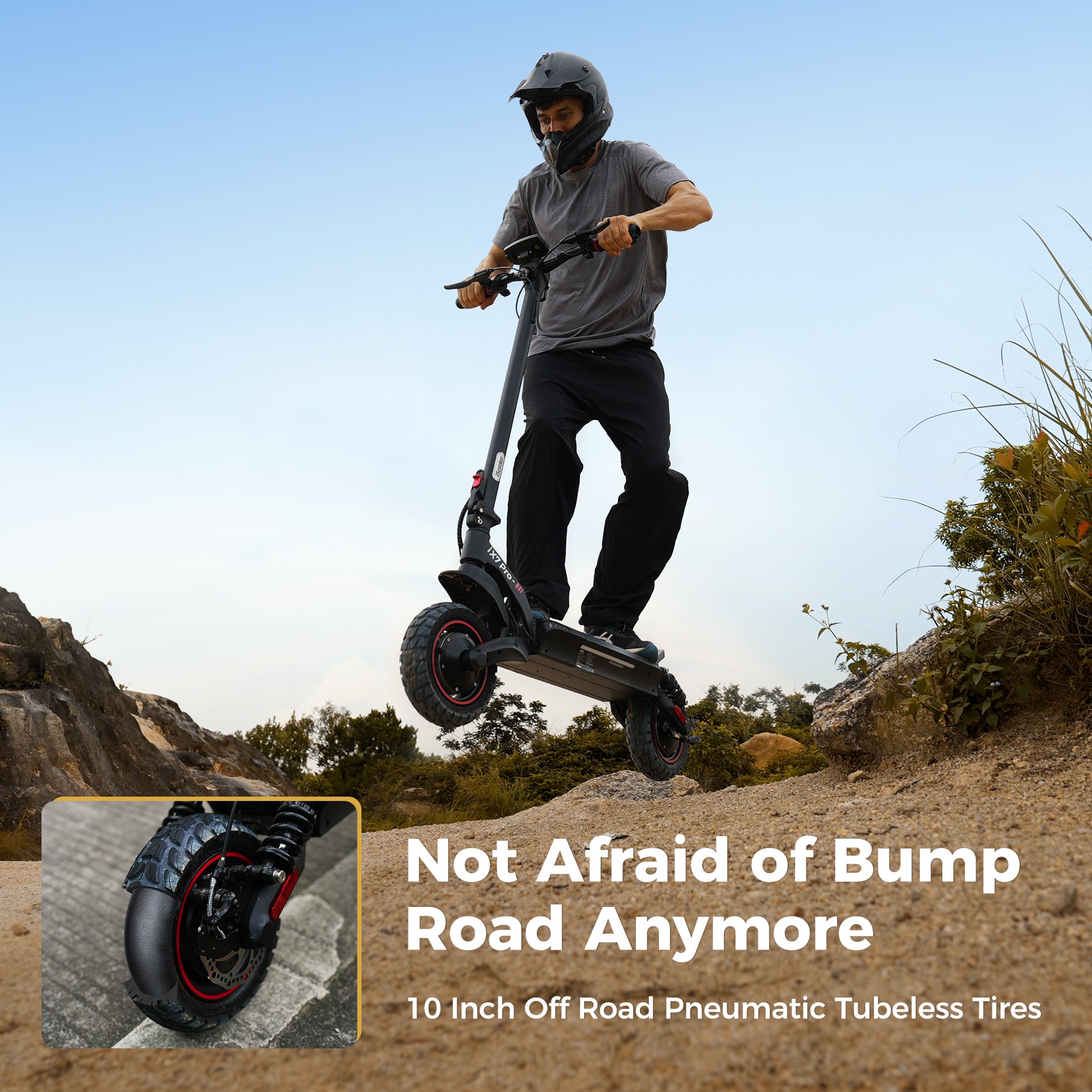 iScooter iX7Pro Dual Motor Off-road Electric Scooter