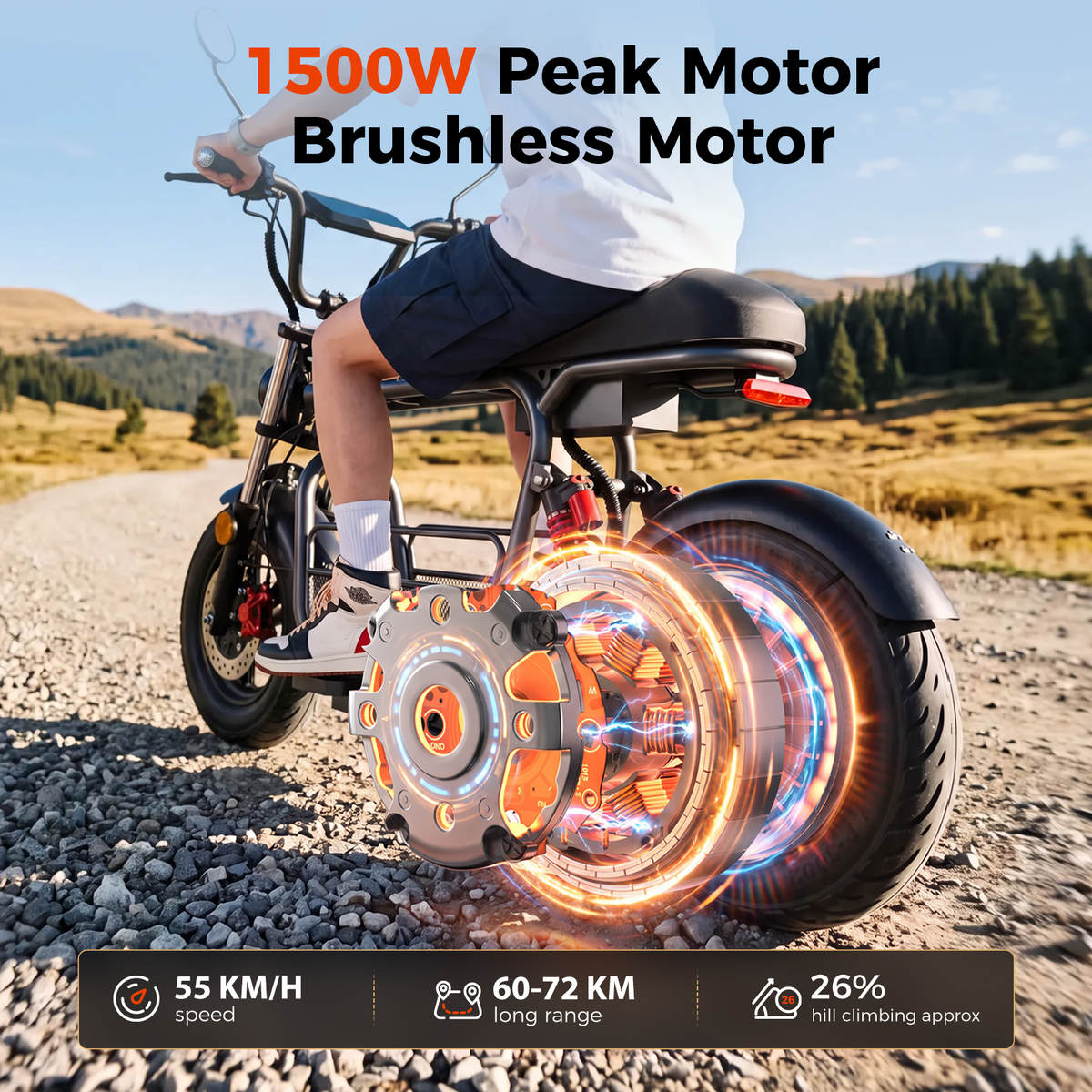 iScooter DX5 Cargo Electric Scooter with Seat