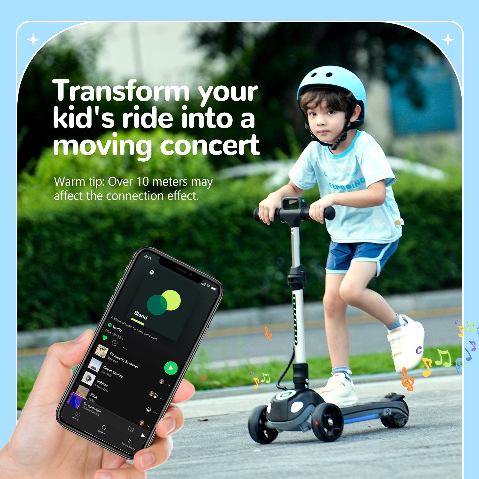 Trottinettes pliables à hauteur réglable iScooter iK2 Pro 3 pour enfants
