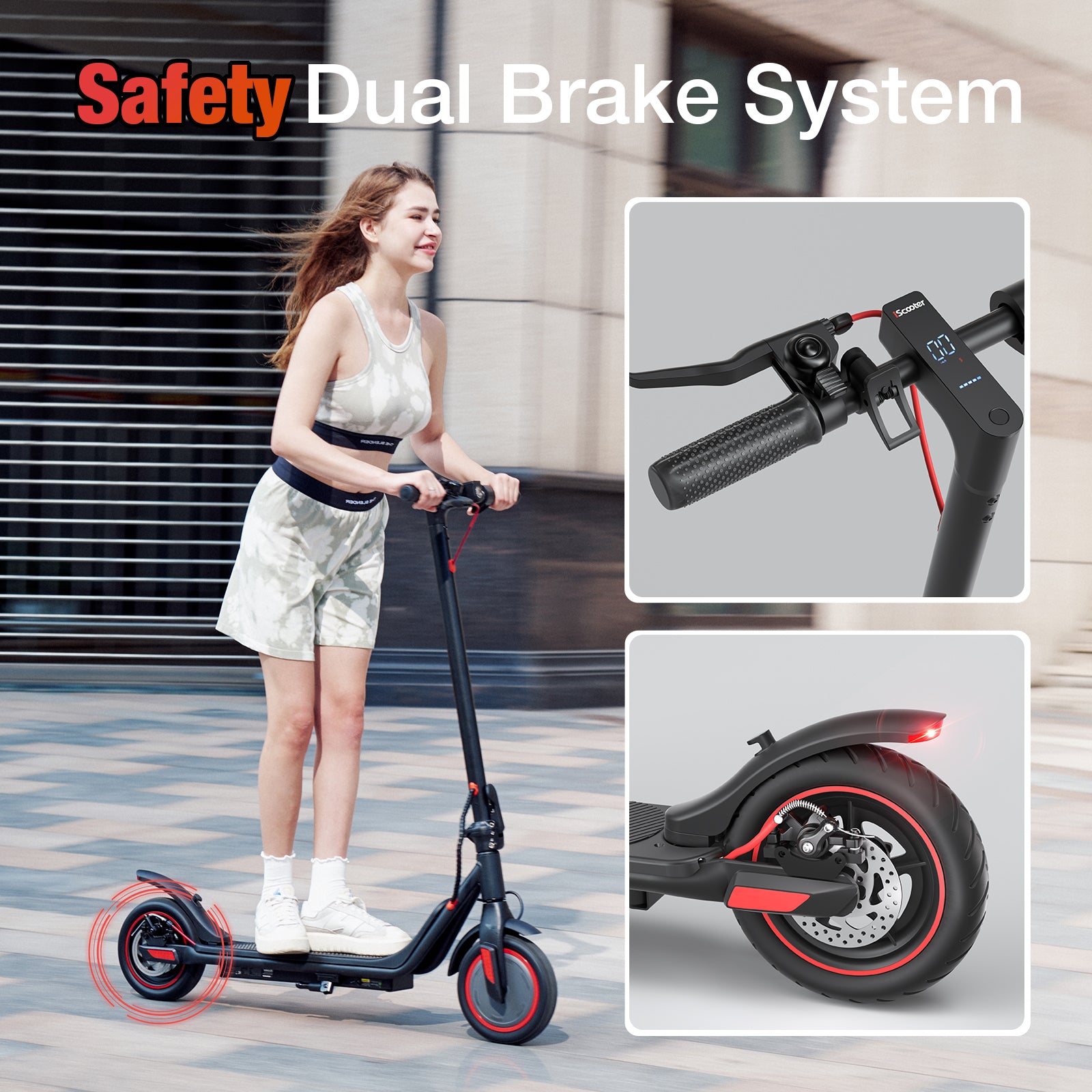 Trottinette électrique iScooter i8M, autonomie de 25 km