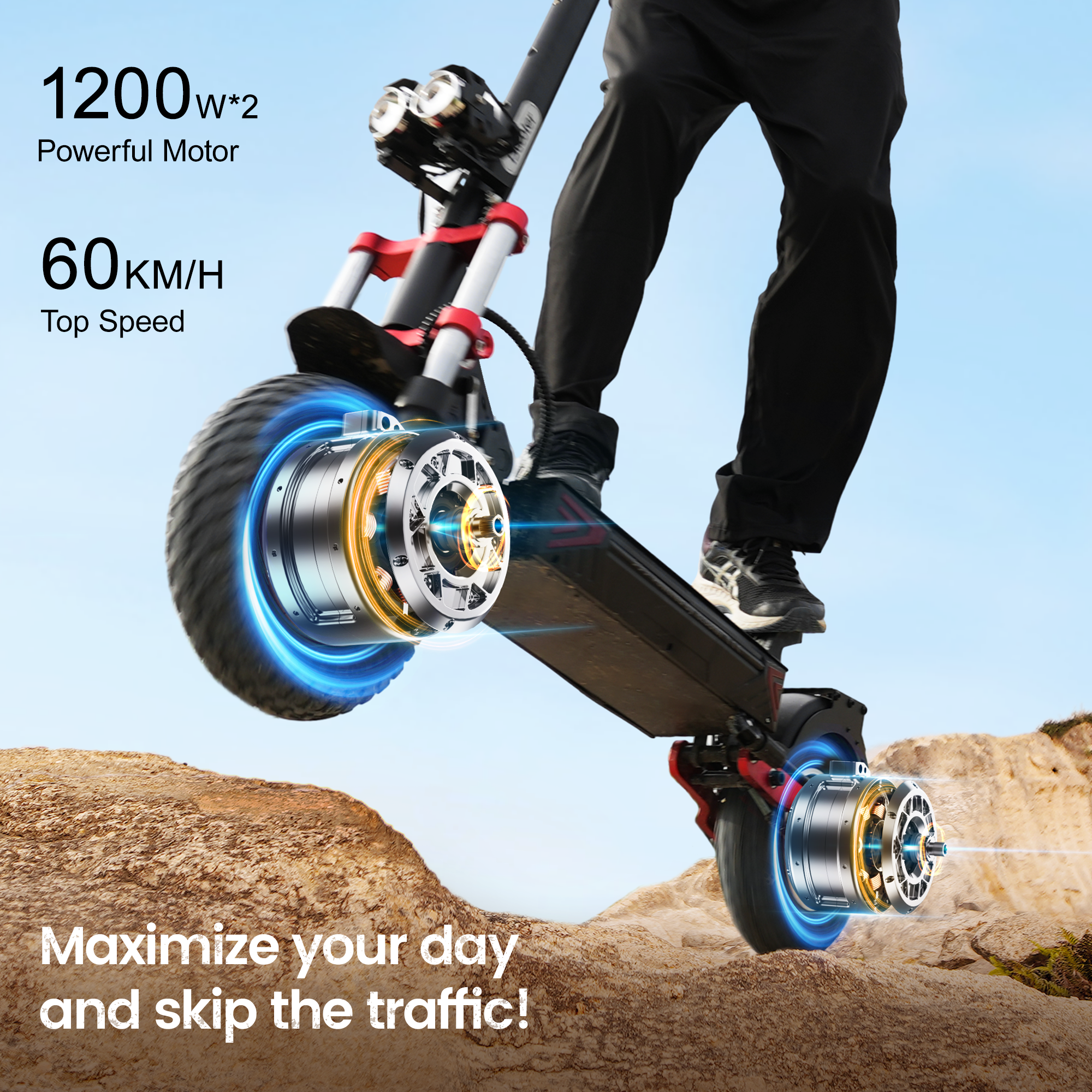 iScooter iX8 Off-Road 2400W Electric Scooter