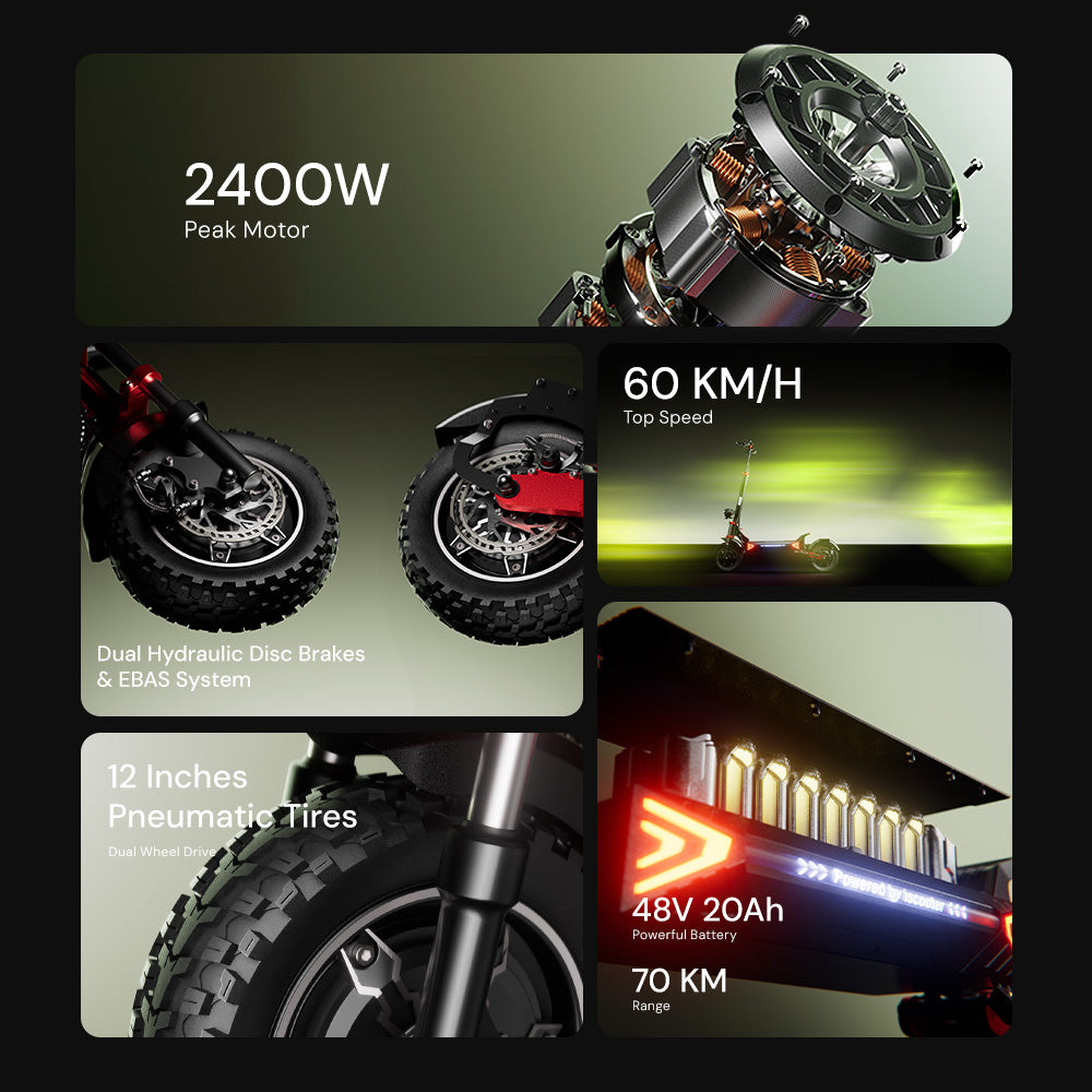 iScooter iX8 Off-Road Dual Motor Electric Scooter