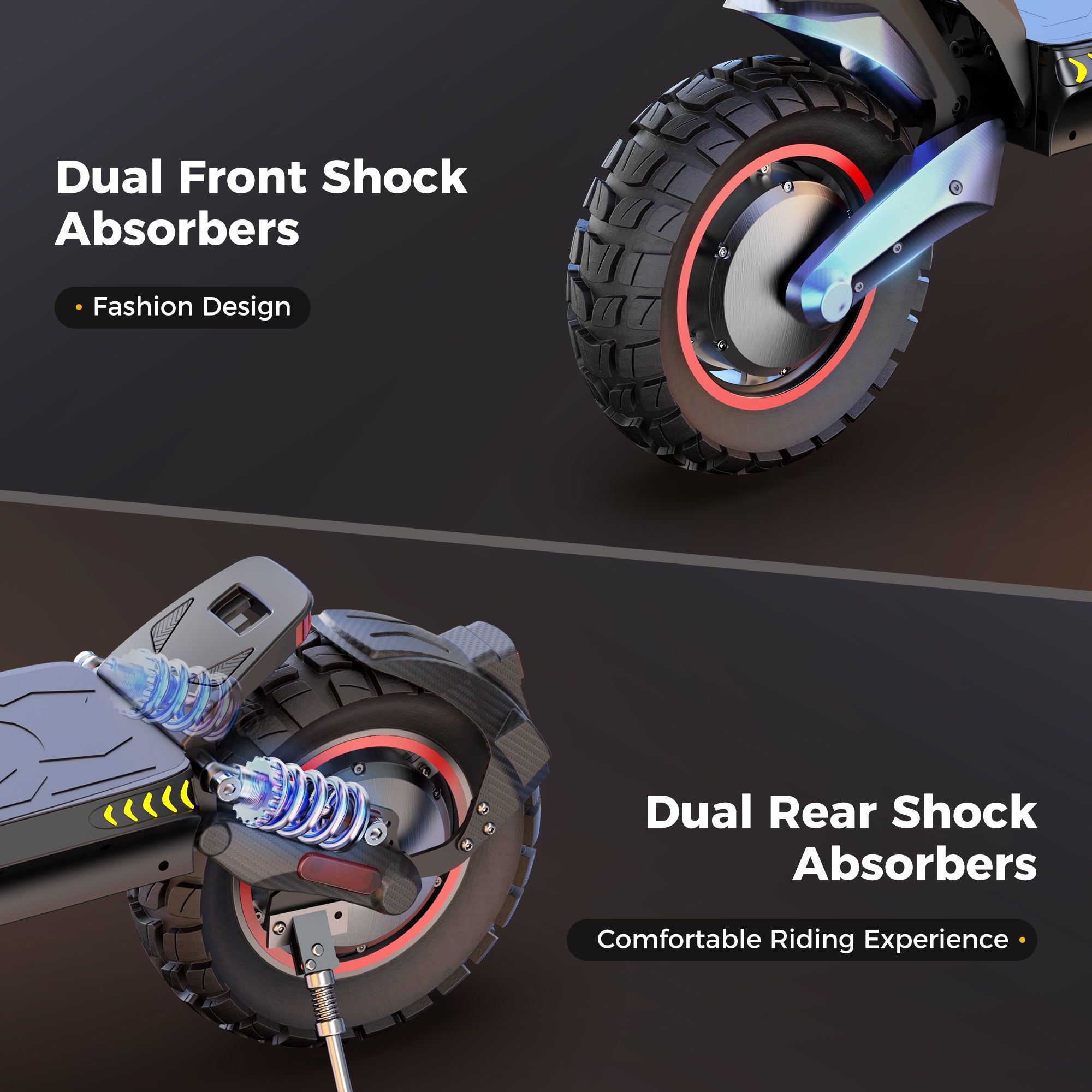 iScooter iX7Pro Dual Motor Off-road Electric Scooter