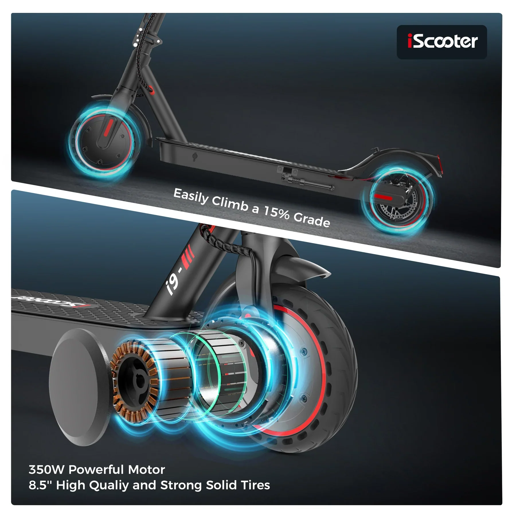iScooter Foldable Commuting Electric Scooter