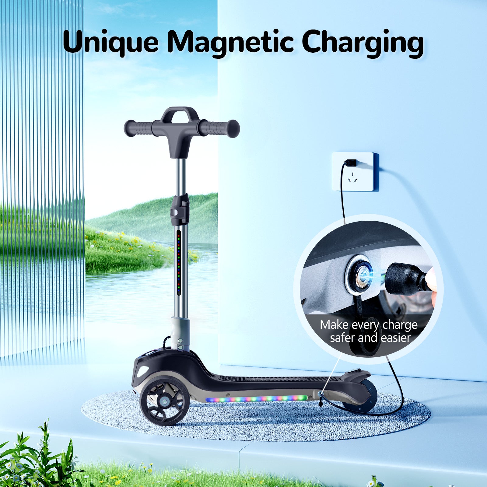 Trottinettes pliables à hauteur réglable iScooter iK2 Pro 3 pour enfants