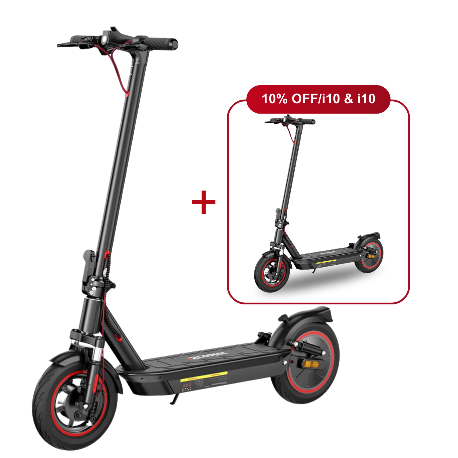 Offre combinée : 10 % de réduction - iScooter : 2 trottinettes électriques au meilleur prix