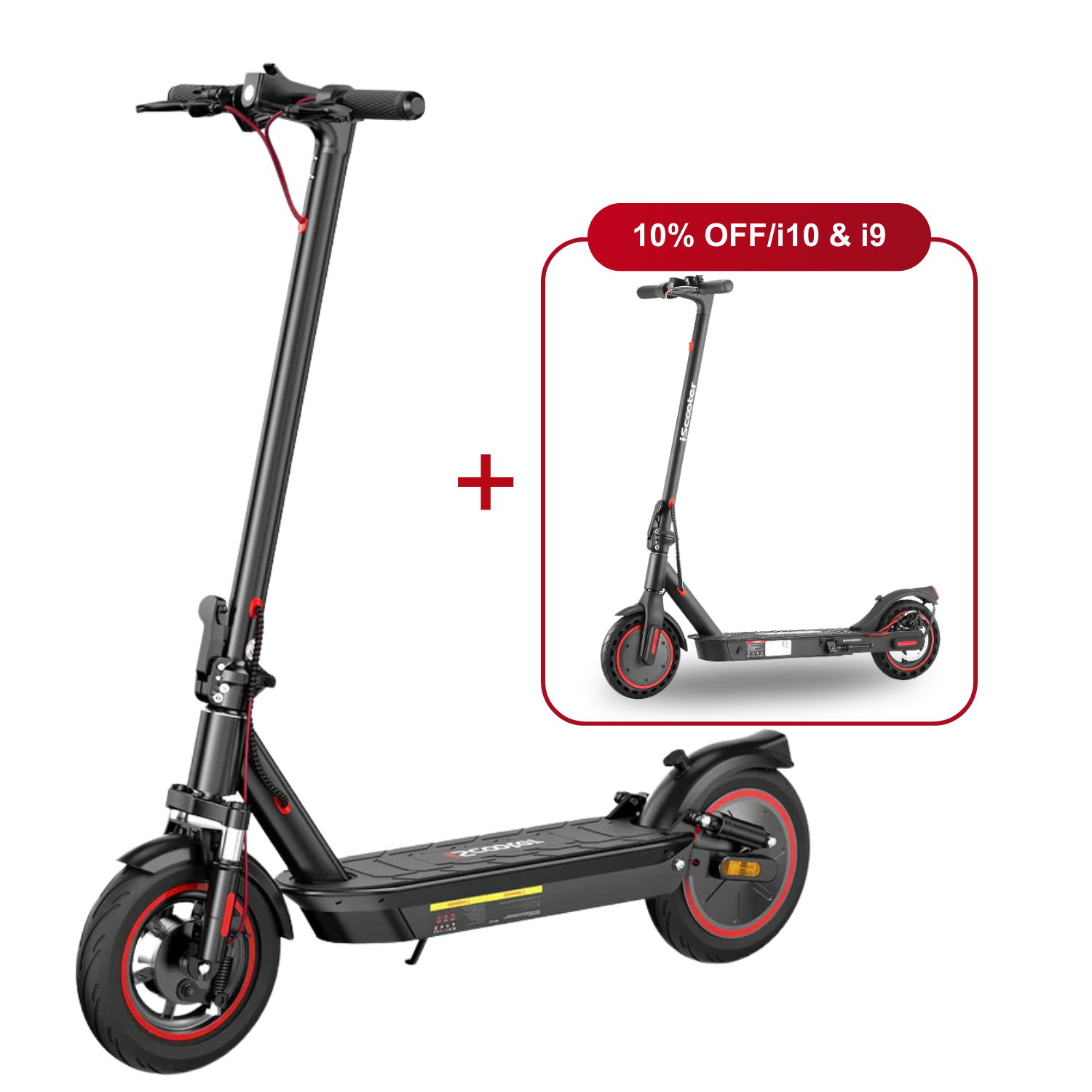Offre combinée : 10 % de réduction - iScooter : 2 trottinettes électriques au meilleur prix