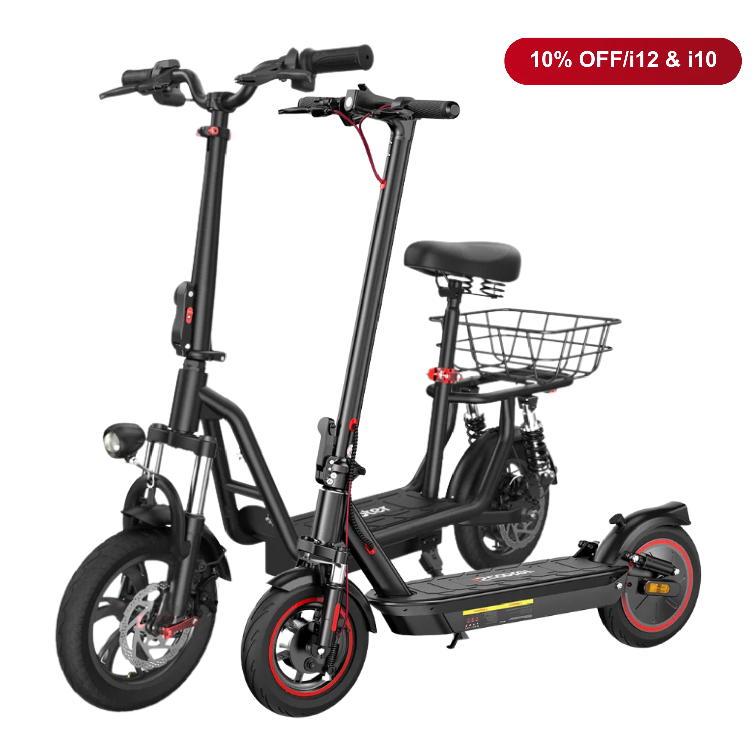 Offre combinée : 10 % de réduction - iScooter : 2 trottinettes électriques au meilleur prix
