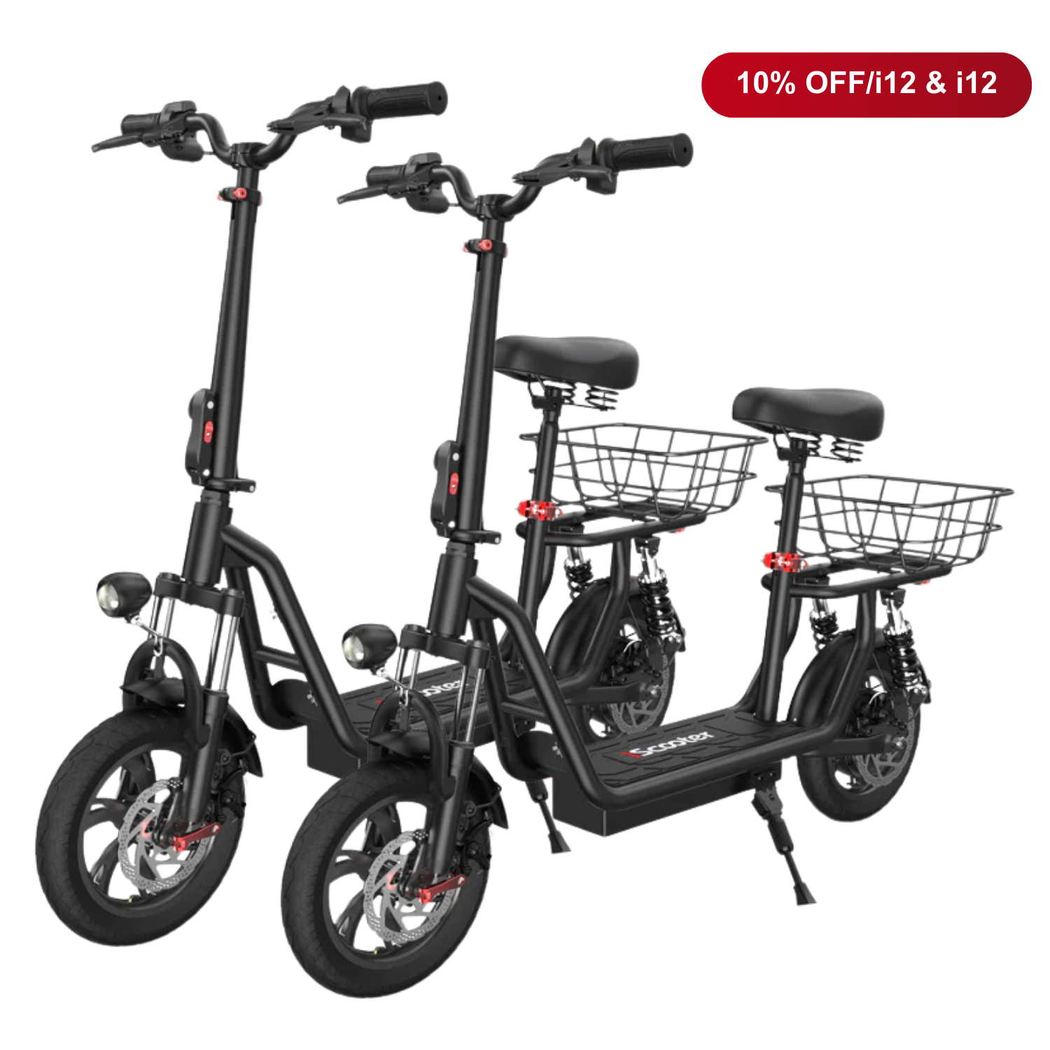 Offre combinée : 10 % de réduction - iScooter : 2 trottinettes électriques au meilleur prix
