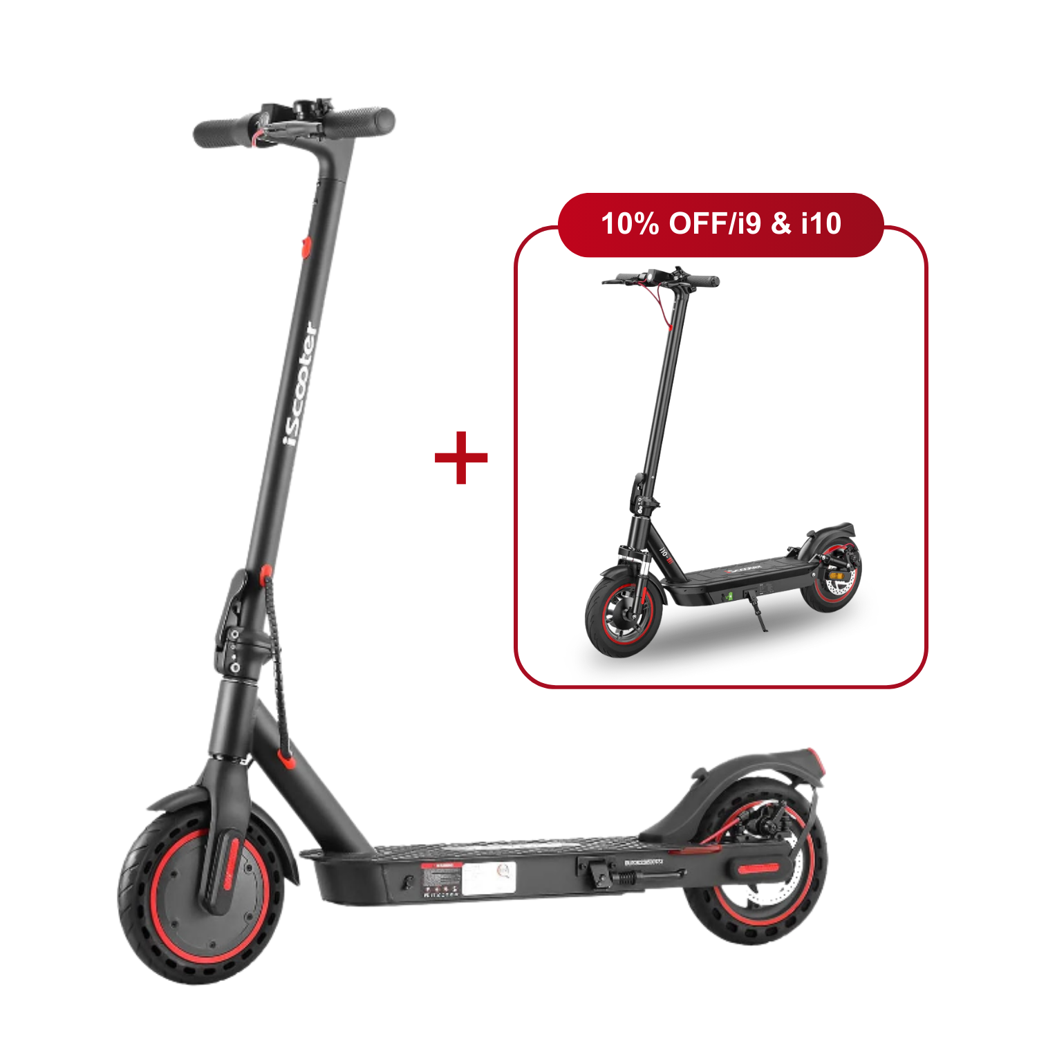 Offre combinée : 10 % de réduction - iScooter : 2 trottinettes électriques au meilleur prix