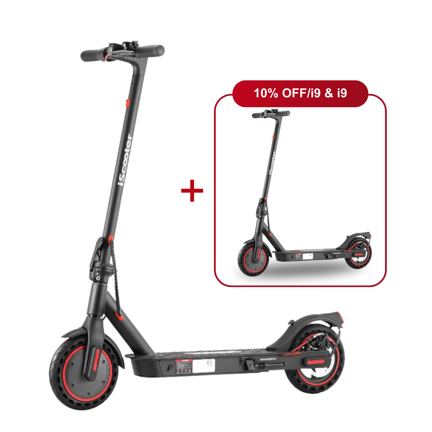 Offre combinée : 10 % de réduction - iScooter : 2 trottinettes électriques au meilleur prix