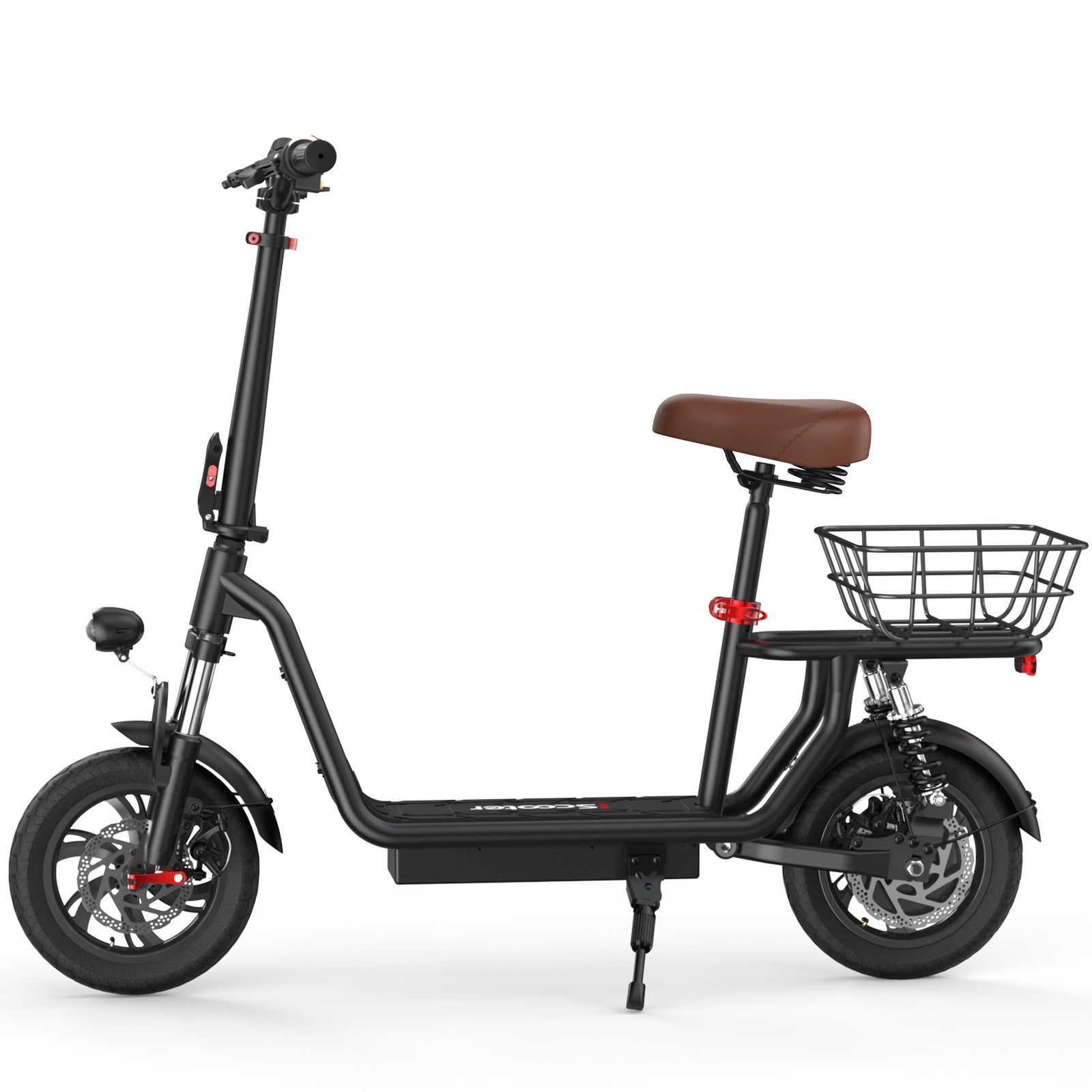 iScooter i12 Electric Scooter with Seat & Carry Basket