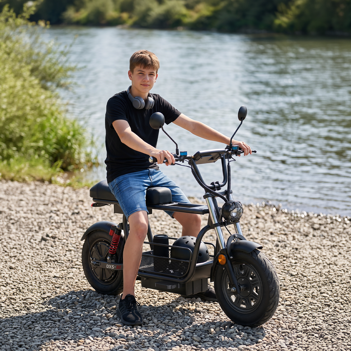 iScooter DX5 Cargo Electric Scooter with Seat