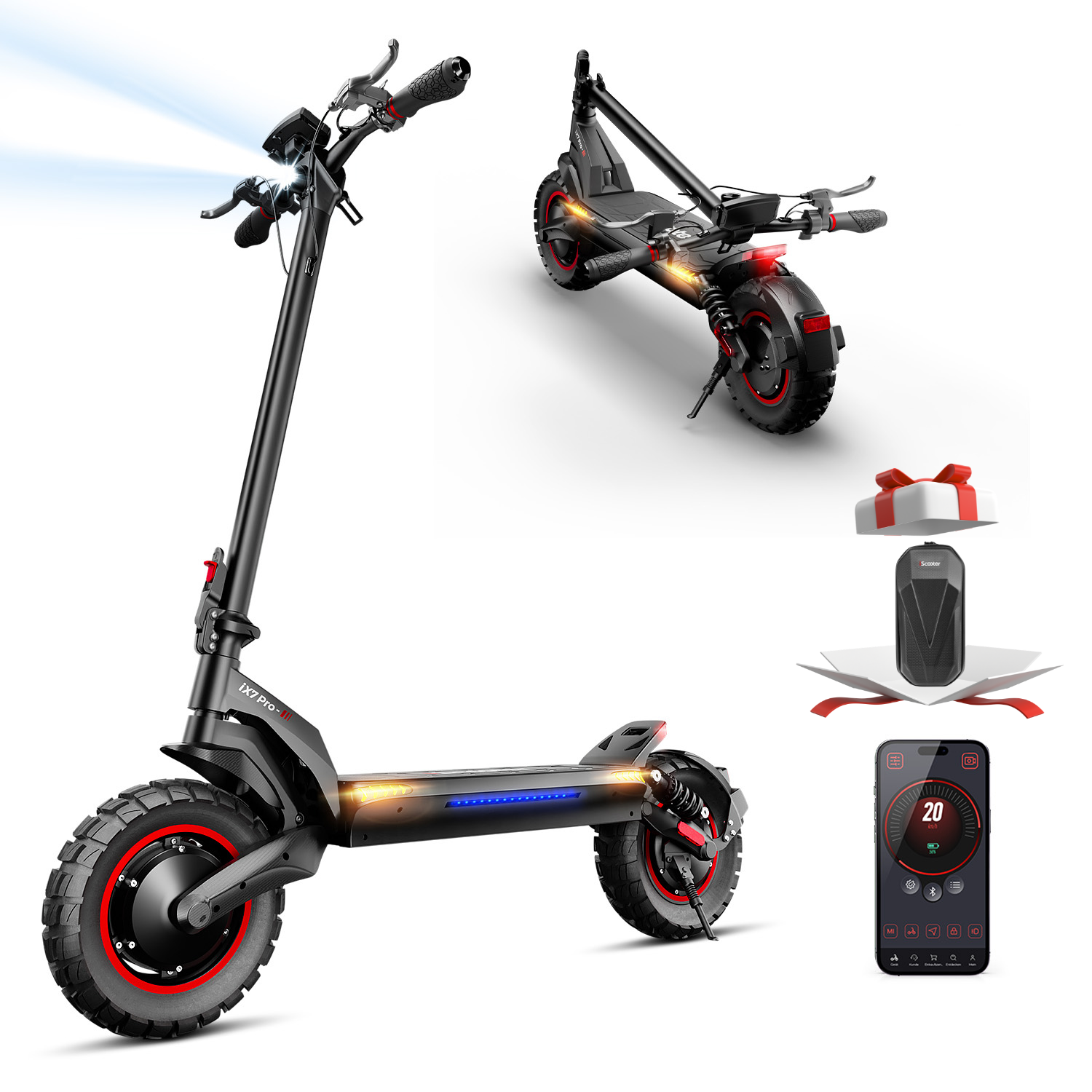 iScooter iX7Pro Dual Motor Off-road Electric Scooter