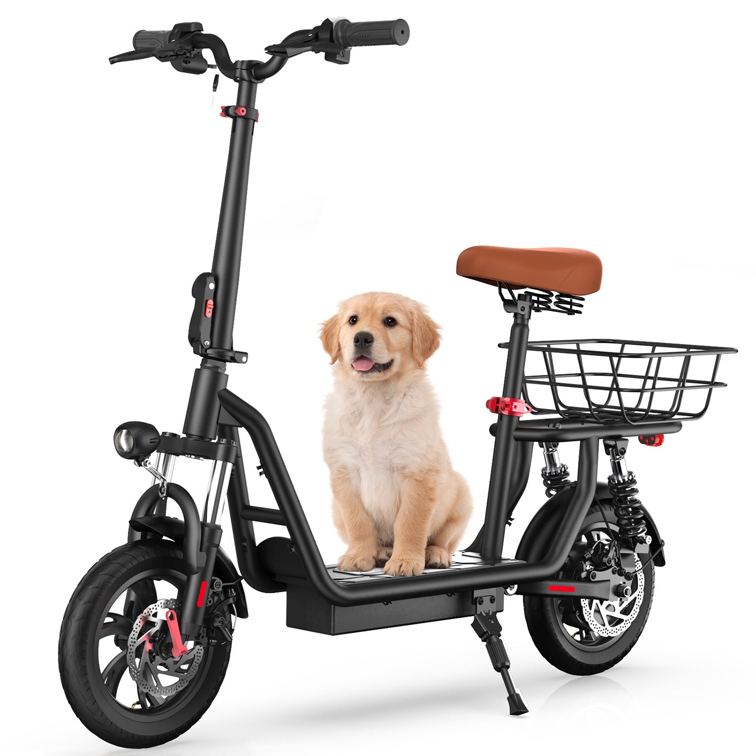 iScooter i12 Electric Scooter with Seat & Carry Basket