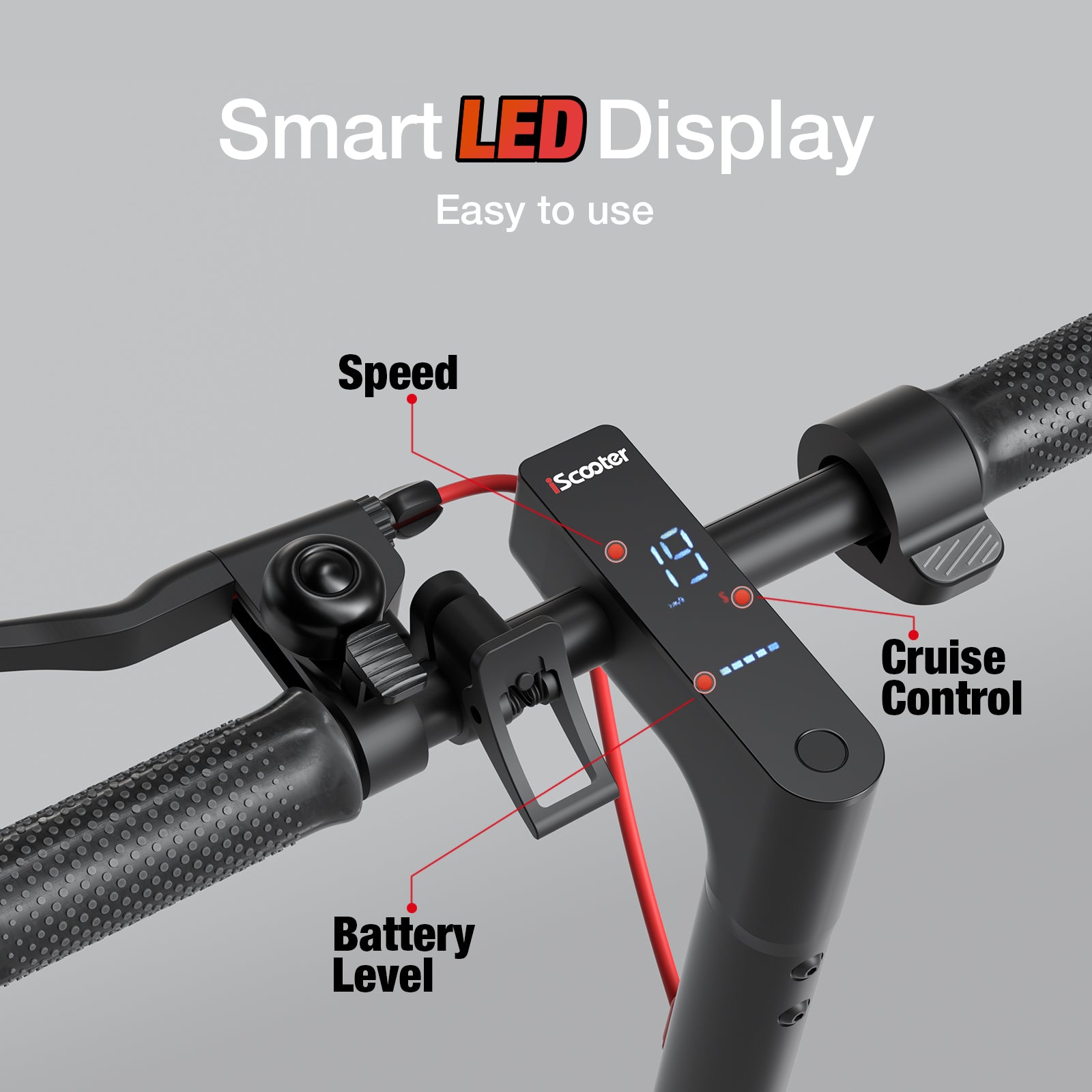 Trottinette électrique iScooter i8M, autonomie de 25 km