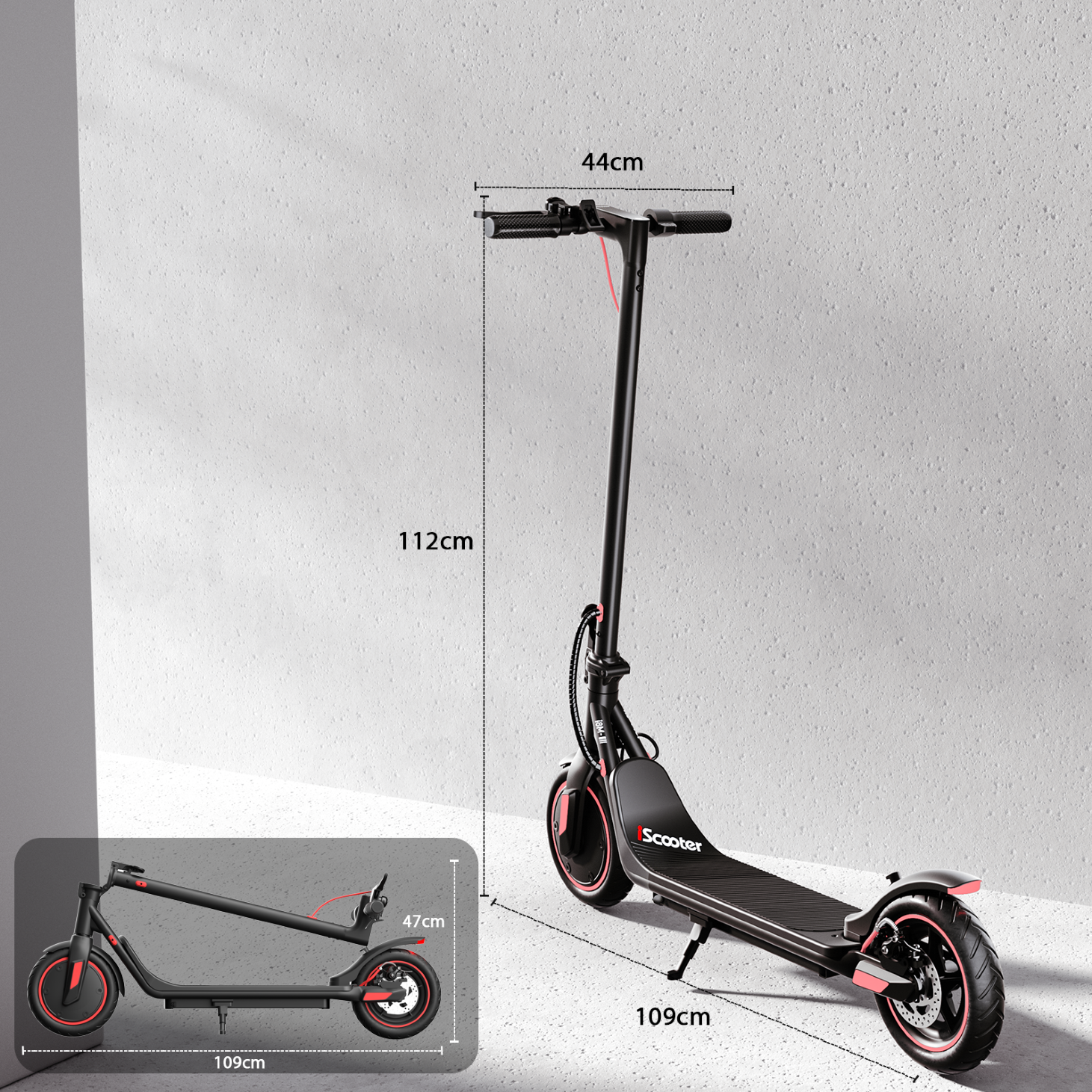 Trottinette électrique iScooter i8M, autonomie de 25 km