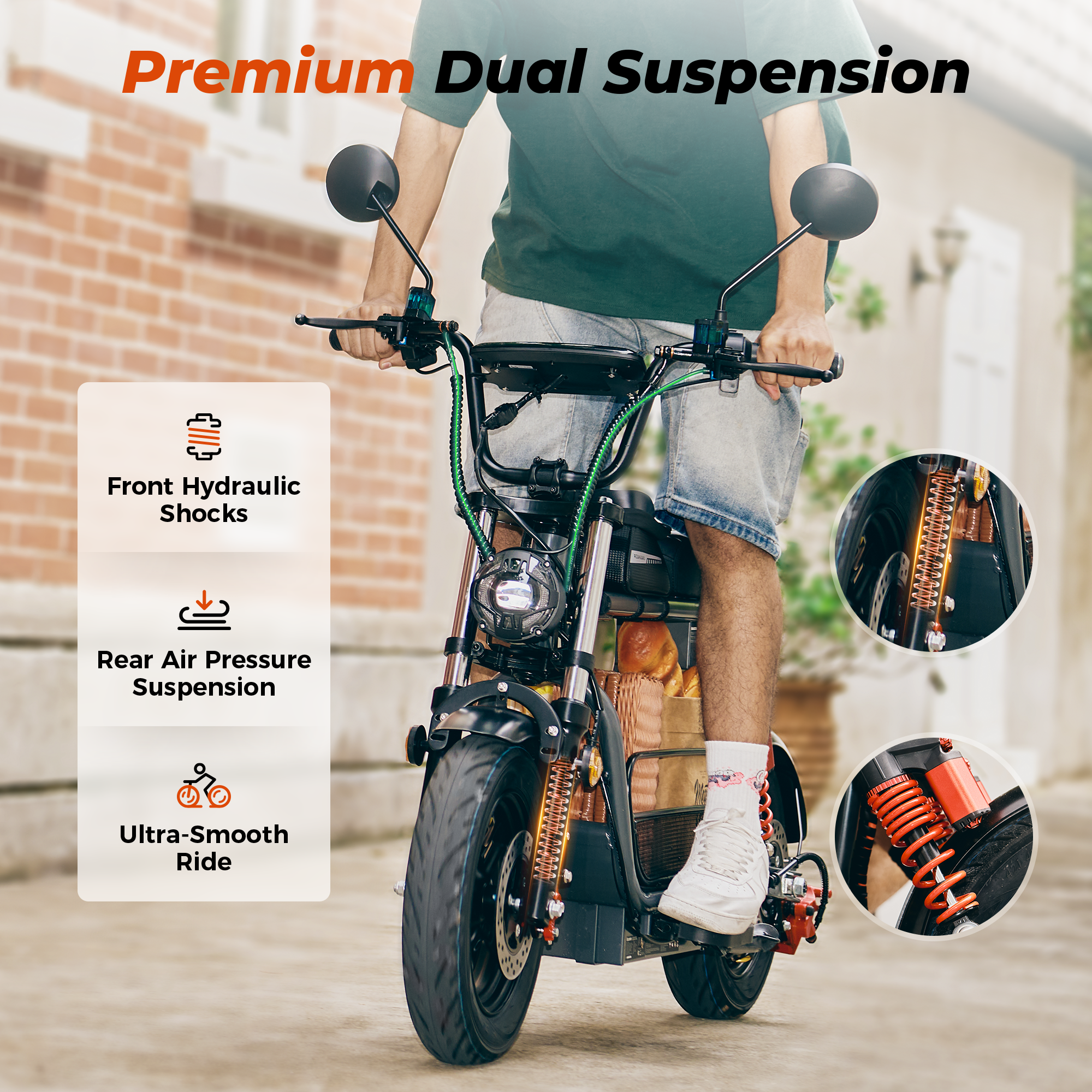 iScooter DX5 1500W Cargo Electric Scooter