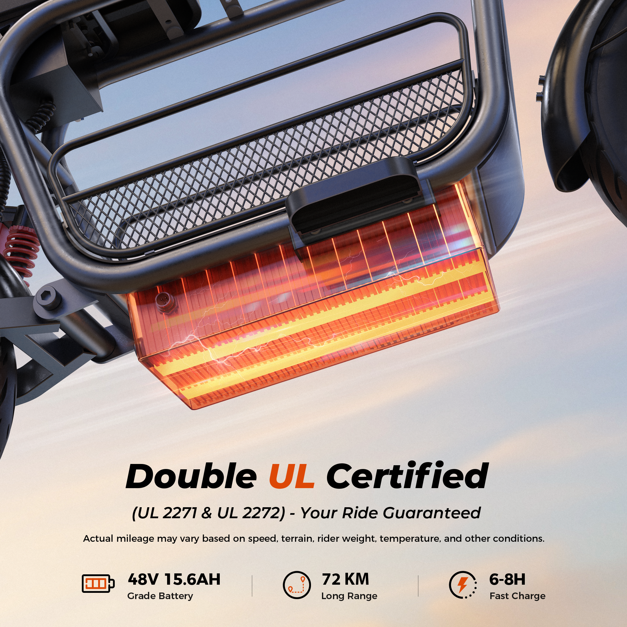 iScooter DX5 1500W Cargo Electric Scooter